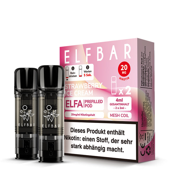 ELFBAR ELFA Pods 20mg Strawberry Ice Cream