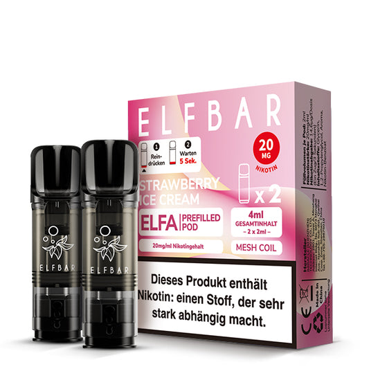 ELFBAR ELFA Pods 20mg Strawberry Ice Cream