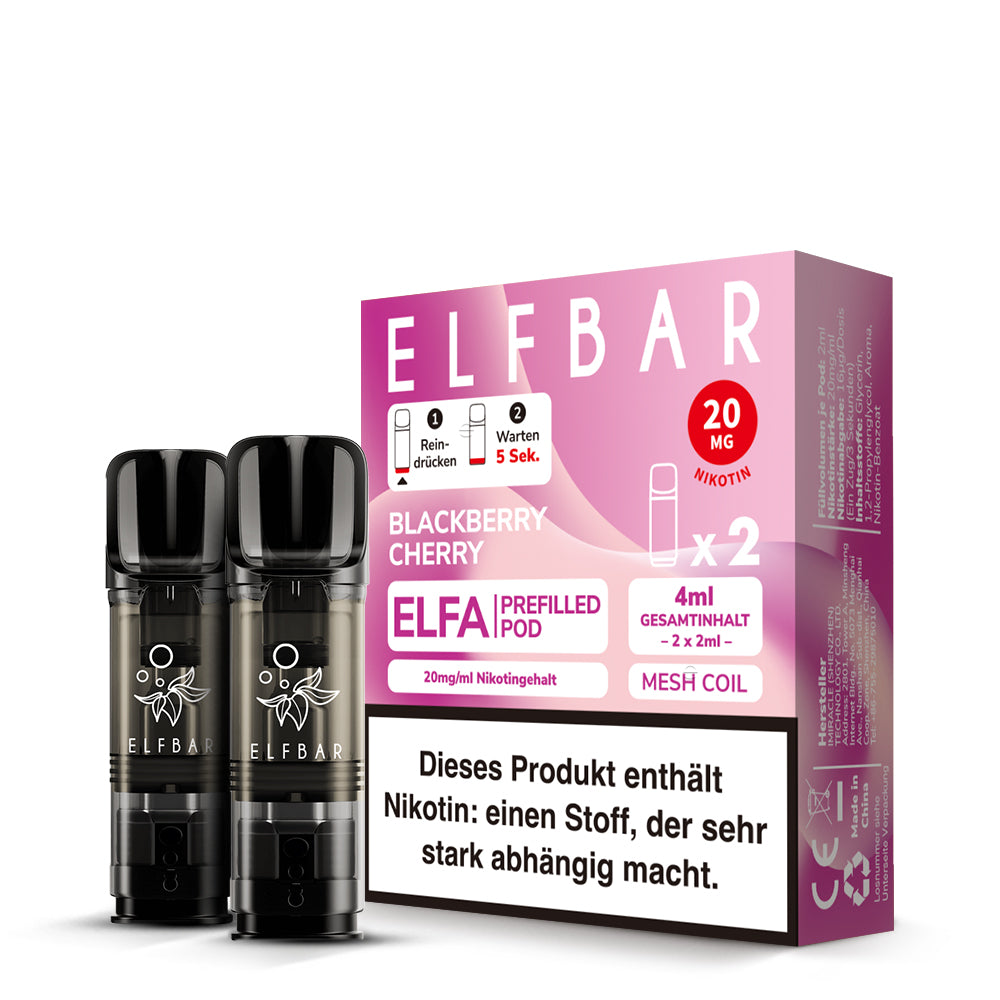 ELFBAR ELFA Pods 20mg Blackberry Cherry