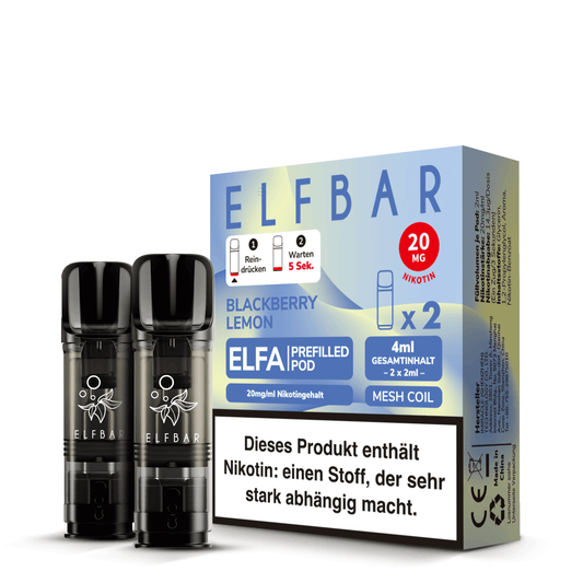 ELFBAR ELFA Pods 20mg Blackberry Lemon