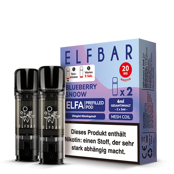 ELFBAR ELFA Pods 20mg Blueberry Snoow