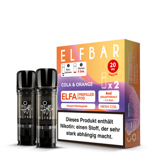 ELFBAR ELFA Pods 20mg Cola & Orange