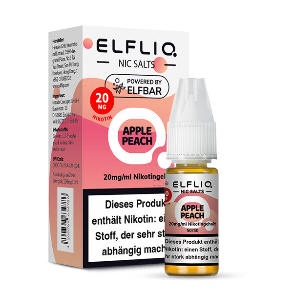 Elfbar Elfliq Nikotinsalz Liquid Apple Peach 20 mg
