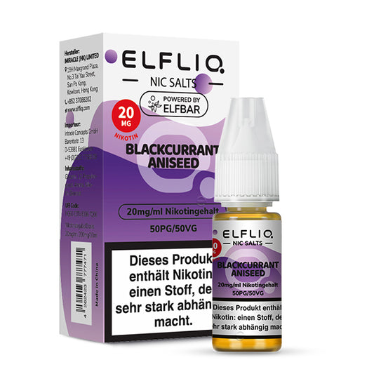 Elfbar Elfliq Nikotinsalz Liquid Blackberry Aniseed 20 mg