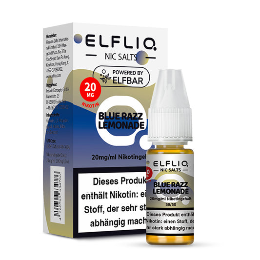 Elfbar Elfliq Nikotinsalz Liquid Blue Razz Lemonade 20 mg