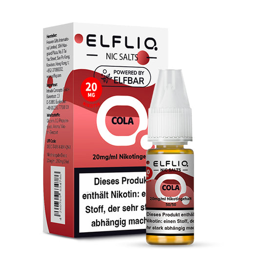 Elfbar Elfliq Nikotinsalz Liquid Cola 20 mg