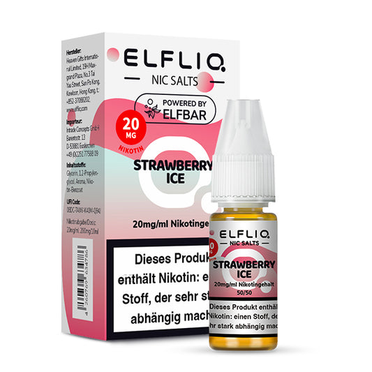 Elfbar Elfliq Nikotinsalz Liquid Strawberry Ice 20 mg