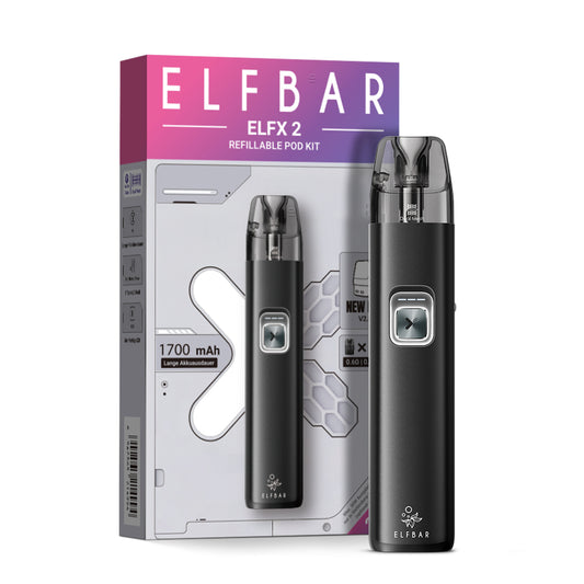 ELFBAR ELFX 2 Pod Kit - Matte Black - 1700 mAh