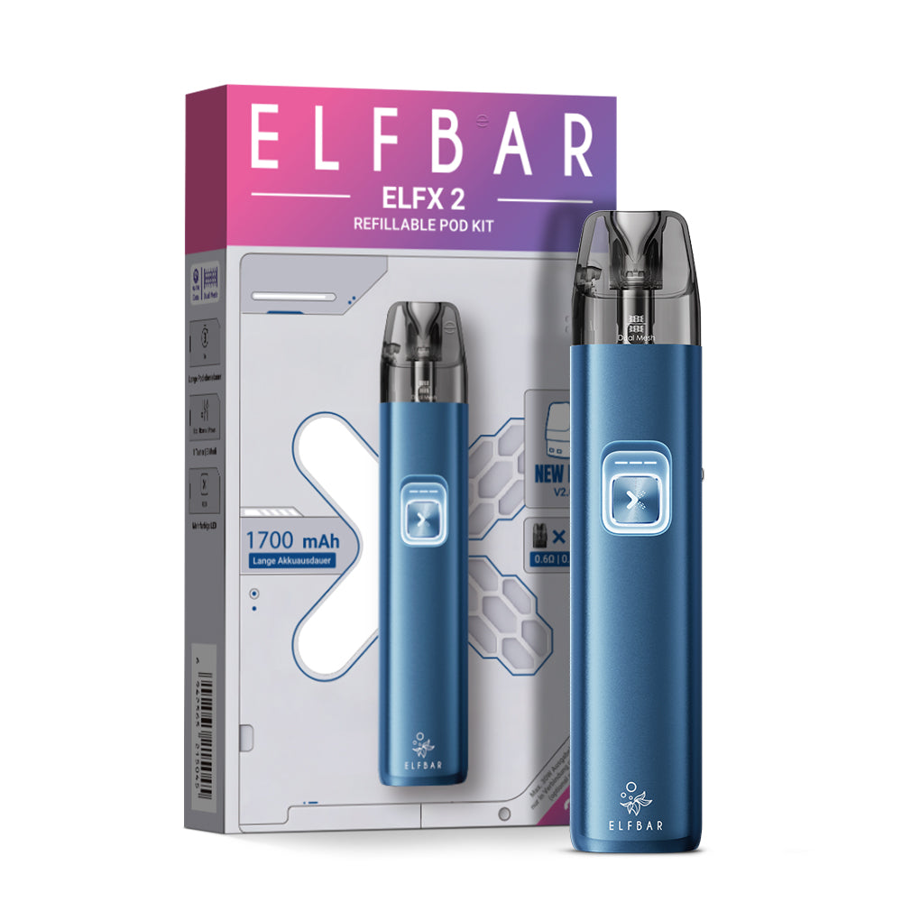 ELFBAR ELFX 2 Pod Kit - Ocean Blue - 1700 mAh
