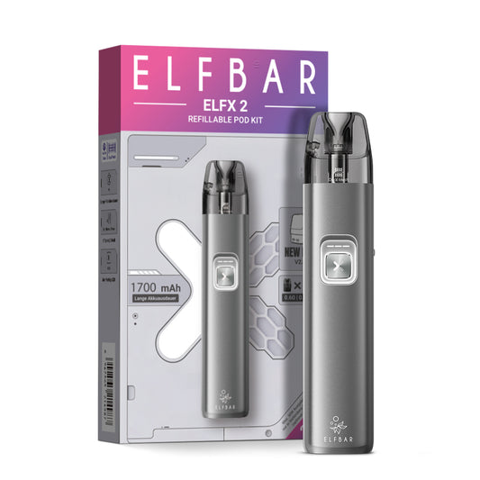 ELFBAR ELFX 2 Pod Kit - Space Grey - 1700 mAh