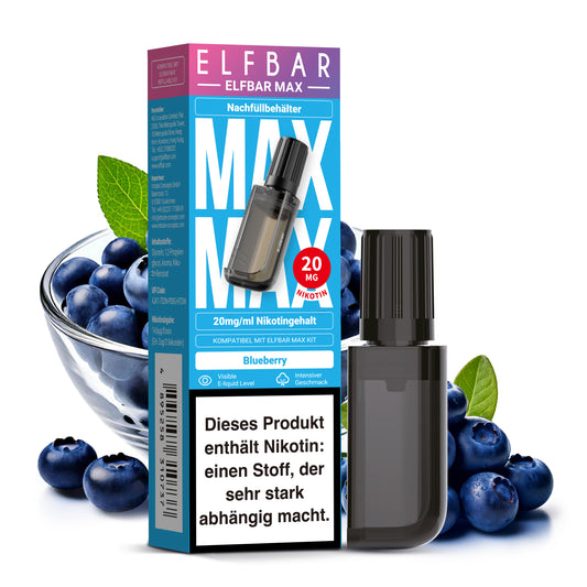 ELFBAR MAX Pod Blueberry 20mg – 10ml