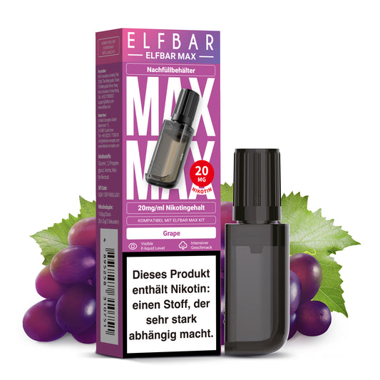 ELFBAR MAX Pod Grape 20mg – 10ml