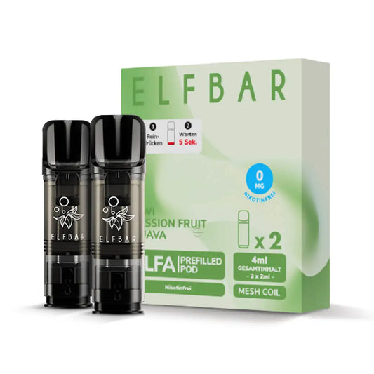 ELFBAR ELFA Pods 0mg Kiwi Passion Fruit Guava