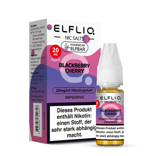 Elfbar Elfliq Nikotinsalz Liquid Blackberry Cherry