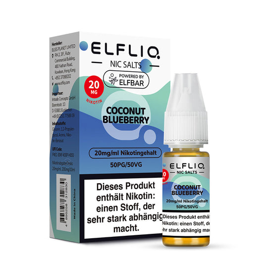 Elfbar Elfliq Nikotinsalz Liquid Coconut Blueberry 20 mg
