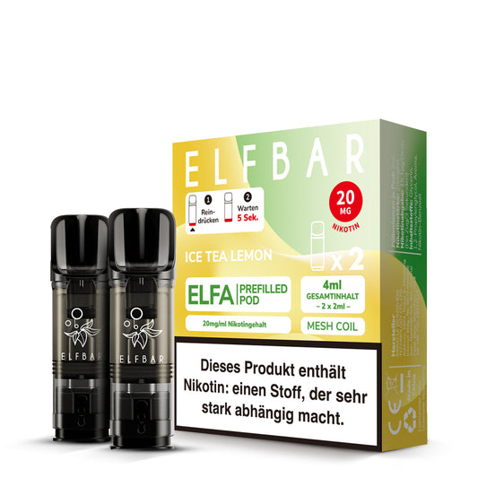 ELFBAR ELFA Pods 20mg Ice Tea Lemon NEW
