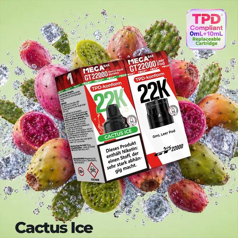 MEGABAR GT 22000 Pods Cactus Ice 20 mg