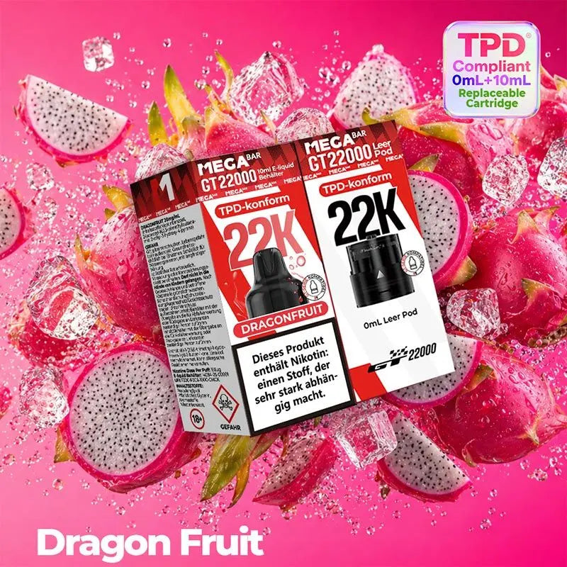 MEGABAR GT 22000 Pods Dragonfruit 20 mg