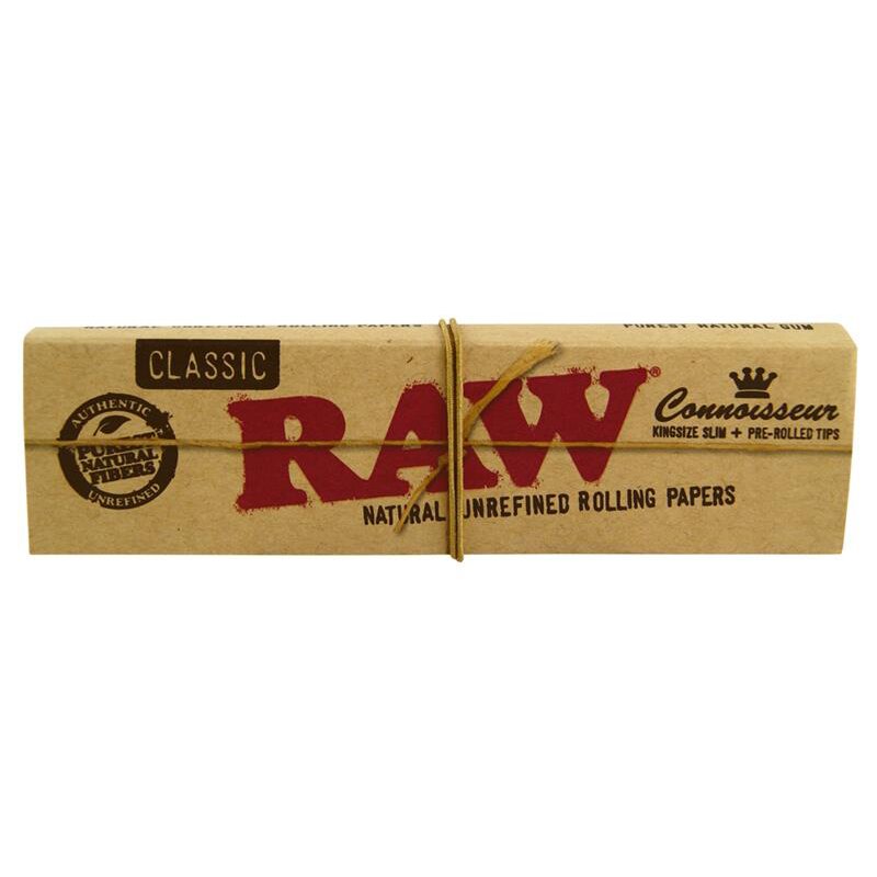 RAW Classic Connoisseur Papers King Size 32 Blatt + Tips